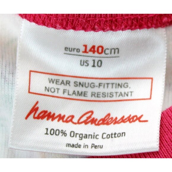 Hanna Andersson PJ Shirt Rainbows Unicorns sz 140 10 Top Trees Print - Picture 5 of 7